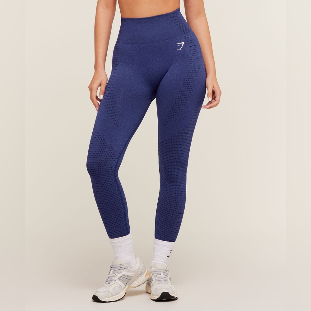 Gymshark Navy High-Waist Seamless Leggings